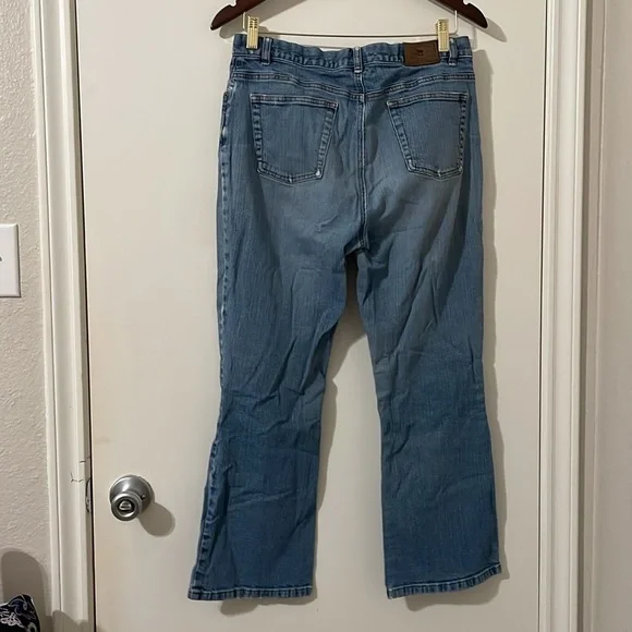 Lauren Jeans Co. Ralph Lauren Blue Wide Leg Jeans Size 10P - Picture 2 of 13
